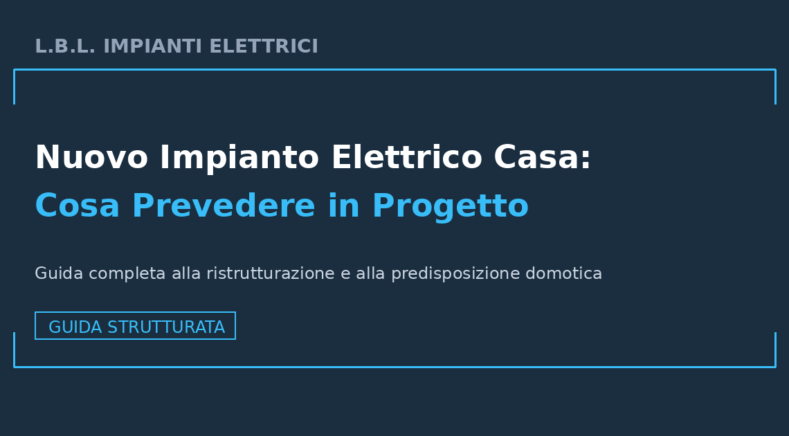 Progetto tecnico di un impianto elettrico civile moderno per un appartamento in ristrutturazione a Milano.